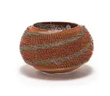 Gcinani Duma, A Threads of Africa copper and silver wire bowl, 2018, copper and silver wire