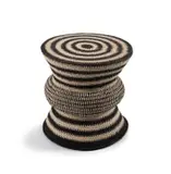 Nekiziwe Mtoholli, Tafula Table, designed by Binky Newman, natural and black-coloured palm fibre