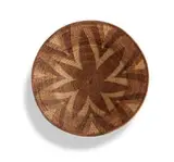Kejang Lelathego, Motawana winnowing basket, 1985, Hyphaene petersiana palm for binding material and Cocculus hirsutus vine for the inner core with 'Forehead of the Zebra' design