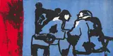 Robert Hodgins, Plotting, 2008, colour aquatint on paper