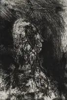 Robert Hodgins, Head, 2005, etching on paper