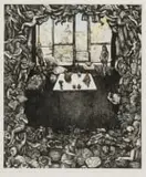 Penny Siopis, Chambre Cinquante-six, hand-coloured etching