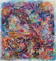 Hazel Frankel, Fragments: Nightfall, oil and collage on canvas laid down on board