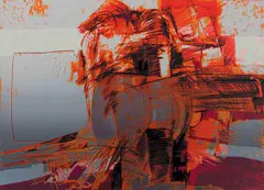 Nils Burwitz, Lover's Knot, 1974, colour screenprint on paper