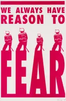 Kudzanai Chiurai, We Always Have Reason to Fear, 2009, colour screenprint on paper