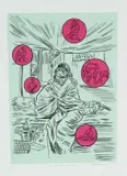 Conrad Botes, The Language of Irony, 2011, colour screenprint on paper