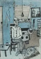 Joël Mpah Dooh, Dad Told Me About That, 2008, colour etching on paper
