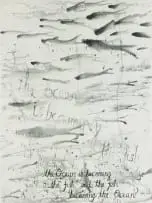 Deborah Bell, The Ocean is Becoming the Fish, 2006, etching on paper
