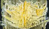Alexis Preller, Phoenix Rising, 1964, oil on canvas laid down on panel
