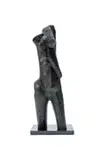 Ezrom Legae, Torso (EL17), bronze with a black and green patina, on a granite base