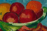 Alexis Preller, Bowl of Fruit, 1934, oil on canvas laid down on board