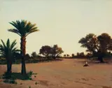 Walter Meyer, Landscape with Palm Trees, 1999, oil on canvas