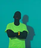 Lindokuhle Khumalo, The Socialite, 2022, acrylic on canvas