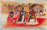 Gerard Sekoto, Township Scene with Women