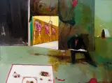 Robert Hodgins, Admissions Office, the Madhouse, 1995, oil on canvas