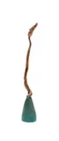 Lucas Sithole, Tornados Daughter (LS8716), wild olive wood on tamboti base with a verdigris patina