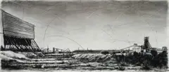 Ntirhisano imahimba hi nga swi kota! (Wa ntima ni wa hlonge yo basa I) (Unity: Power of Working Together, Yes We Can!) by Phillemon Hlungwani, 2013, charcoal on paper, sold Nov 2025