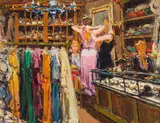 Adriaan Boshoff, Lullu Belle, oil on canvas laid down on board