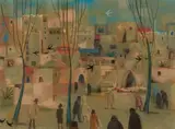 Pieter van der Westhuizen, Jerusalem, 1988, pastel on paper