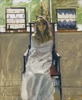 Ken Howard, Seated Female Figure, oil on canvas