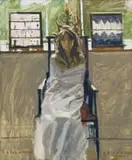 Ken Howard, Seated Female Figure, oil on canvas
