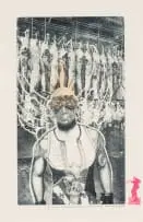 Christiaan Diedericks, Leave the Priest a Feather, 2011, etching on paper