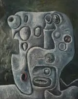 Anton Karstel, Untitled (Abstract Portrait), oil on canvas