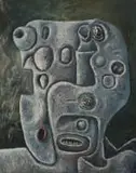 Anton Karstel, Untitled (Abstract Portrait), oil on canvas
