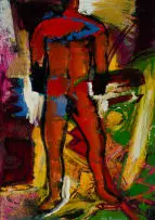 Philip Badenhorst, No 6/The Man Who lost his Hands, 1997, oil on paper