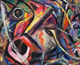 Bazin João Batomene, Grita e Chora para Africa (Shout and Cry for Africa), 2000, oil on canvas