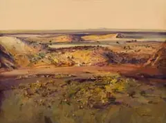 Nico Roos, Untitled (Extensive Landscape), oil on canvas
