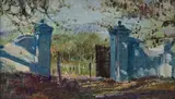 Errol Boyley, Gate Posts, oil on board