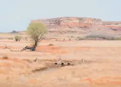 Sipho Ndlovu, End of Winter in Fouriesburg, 2025, oil on canvas