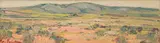 Piet van Heerden, Landscape with Distant Mountains, oil on board