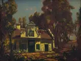 Edward Roworth, Cape Manor House, oil on canvas
