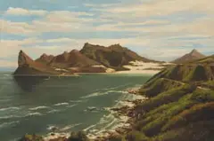 Tinus de Jongh, Hout Bay, oil on canvas laid down on board