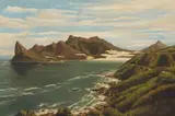 Tinus de Jongh, Hout Bay, oil on canvas laid down on board