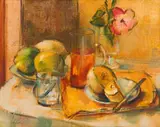 Irmin Henkel, Still Life with Jug and Melon