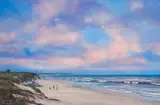 Dale Elliott, Coastal Landscape, oil on artist’s board