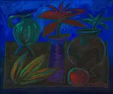 Jan Vermeiren, Still Life with Jug and Fruit, oil on canvas