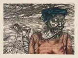 Erika Hibbert, Colheita Da Lenha Para u Ultimo Fogo (Firewood Harvest Before the Last Game), 1994, lithograph on paper