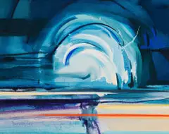 Nils Burwitz, Blue Moon, 1971, oil on canvas