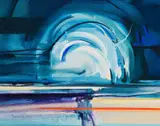 Nils Burwitz, Blue Moon, 1971, oil on canvas