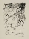 Irma Stern, Two Men at a Table, from the Visionen (Visions) Portfolio