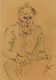 Gregoire Boonzaier, Self Portrait, 1977, watercolour on paper