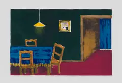 Sam Nhlengethwa, Hotel in Randfontein, 1998, eight colour lithograph on paper