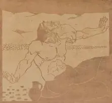 Moses Kottler, Job, woodcut on paper