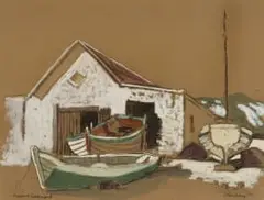Nerine Desmond, Blouberg, 1945, pastel on card