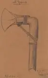 Jacobus Hendrik Pierneef, Bijl Met Steel (Ax with Handle)