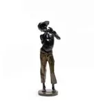 Sidney Beck, Penny Whistler, painted bronze